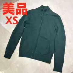 美品✨L.L.Bean XS レディースニットジップセーター　ダークグリーン