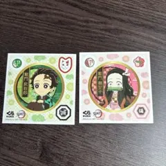 鬼滅の刃 竈門炭治郎 禰豆子 ステッカー シール くら寿司