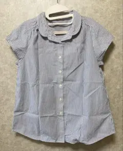 半袖シャツ　しまむら　丸襟　Lサイズのサムネイル
