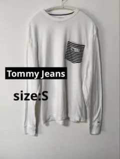 men's【Tommy Jeans】ストライプポケット長袖カットソー Sのサムネイル