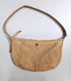 Neon hitch ベージュ スエード ショルダーバッグ