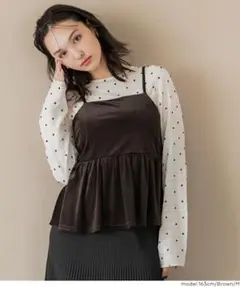 新品タグつき★ベロアビスチェ