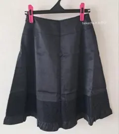 a・v・c MICHEL KLEIN PARIS フリルレーススカート ブラックのサムネイル
