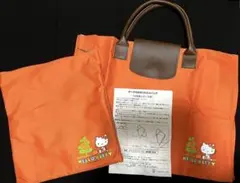 【未使用】2004年 ハローキティ ポーチ付き折りたたみバック トマト柄 新品