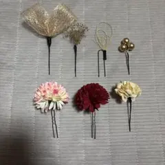 和装髪飾り 7点セット