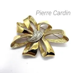 Pierre Cardin ピエールカルダン リボン ブローチ ゴールドのサムネイル