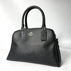 y2k COACH handbag carryall black leather