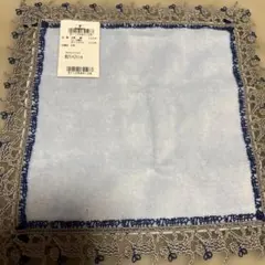 近沢レース　婦人画報　キャットウォーク　アクアブルー　タオルハンカチ