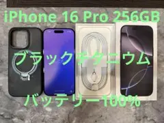 【極美品！】iPhone 16 Pro 256GB バッテリー100%