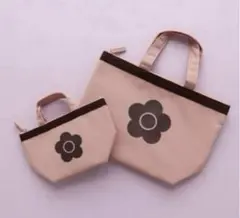 【新品】タグ付き　マリークワント　簡易保冷保温バック　大　ピンク