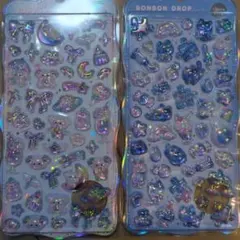 ボンボンドロップ　ちゅるきら　そらねこボンボン　わんわんボンボン　2枚
