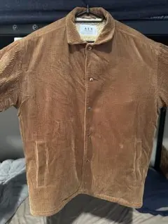 AER コーデュロイ長袖シャツ ブラウン