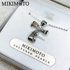 極美品 MIKIMOTO ミキモト ネックレス ベビーパール クロス 十字架のサムネイル