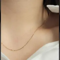 ebine Skin Petal Necklace Gold 35cm