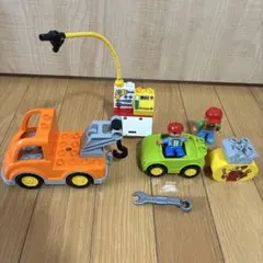 組み立て式車両セット オレンジ・緑