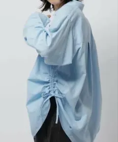 ニコアンド　　リネンブレンドドロストシャツ　シャツ　レディース