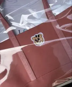 【新品・未使用】フェイラーラブラリー オールドテディガールワッペントート LL大