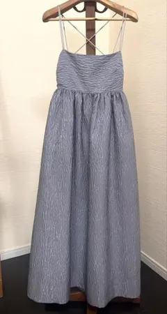 LE CIEL BLEU フリル ロングシャツワンピース グレー - メルカリ