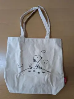 スヌーピー トートバッグ ベージュ