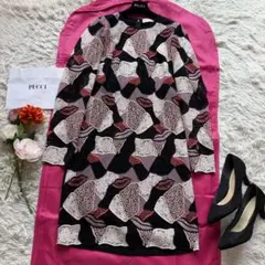 EMILIO PUCCI ニット 切替 フローラル ワンピース - メルカリ