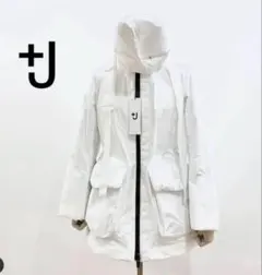 +J ハイブリッドダウン コート ホワイトL