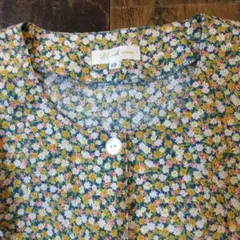 ノースリーブワンピース 小花柄 LL