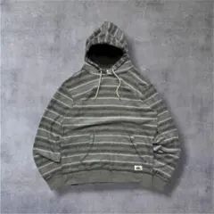 Quiksilverクイックシルバー ボーダー スウェットパーカー Lのサムネイル