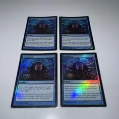 MTG 渦まく知識 日本語 Foil 4枚セット Foil】(028)□ショーケース□《暁月のフィナーレ/Endwalker