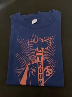 トゥループ 鷲 グラフィック Tシャツ ネイビー