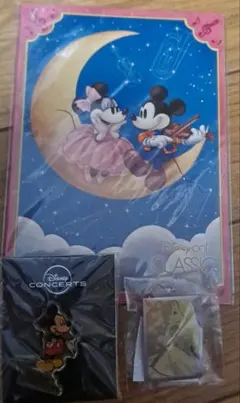 ディズニー★ポストカードとピンバッチセット