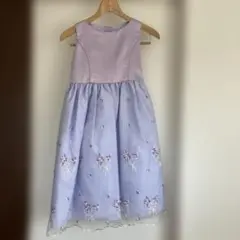 フォーマル　ドレス　キッズ　女の子　紫　140サイズ相当