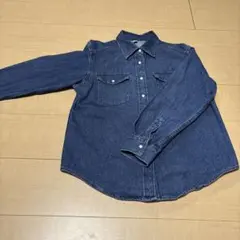 GU デニムブルー 長袖シャツ Sサイズ