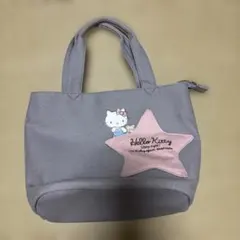 【美品】ハローキティ トートバッグ グレー