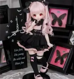 15270円【新品】地雷コーデ４点セット　1/4  mdd服　ディーラー様製 受付可 15280円【新品】地雷コーデ4点セット 1/4 ドール服 mdd