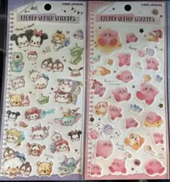 【セット】ディズニーツムツム カービィ フラッフィースケッチステッカーズ