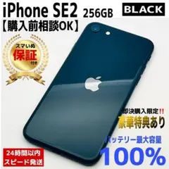 【整備済/保証付】iPhone SE2 256GB Black ｜SIMフリー