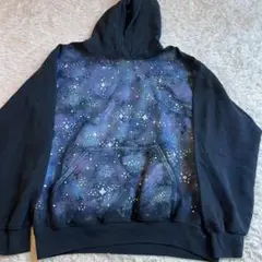 アメリカ古着　GILDAN　ギルダン　宇宙柄　パーカー　M