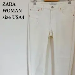 ザラウーマン プレミアムデニム 白スキニーデニム 春夏美脚 カットオフ