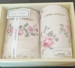 LAURA ASHLEY 花柄タオルハンカチ 2枚
