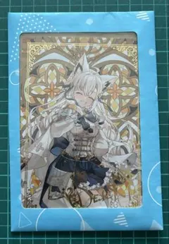 白上フブキ 誕生日 2020 箔押し複製サインポストカード ホロライブ ホロライブ 誕生日記念 箔押し複製サイン&メッセージ入りポストカード
