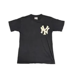 00s majestic Yankees ヤンキース tシャツ ネイビー L
