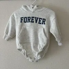 フード付きロンパース