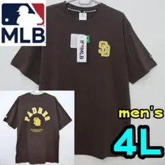 【新品】パドレス　Tシャツ　4L　メンズ　MLB公式　SD　ブラウン　④のサムネイル