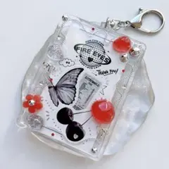 〈163〉トレカキーホルダー　硬質カードケース　トレカホルダー