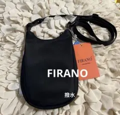【新品 ⭐︎最新FIRANO 】ブラック 撥水ナイロンショルダーバッグ 軽量