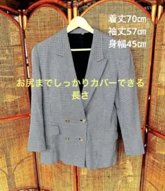 千鳥格子柄 テーラードジャケット