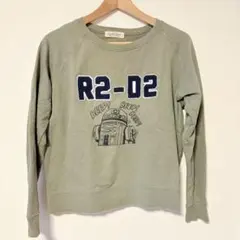 R2-D2プリント スウェット トレーナー　レディース　Mサイズ