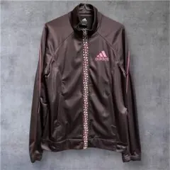 00s adidas アディダス トラックジャケット ブラウン 古着 y2k