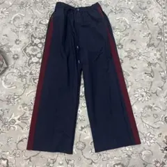 GU rokhs ネイビー ワイドパンツ
