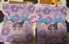 セリア　サンリオ サマーバケーション日焼けプチ巾着 クロミのサムネイル